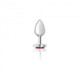 Cheeky Charms Heart Bright Pink Small Silver Plug - view 2