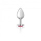 Cheeky Charms Heart Bright Pink Medium Silver Plug - view 2