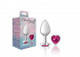 Cheeky Charms Heart Bright Pink Medium Silver Plug - view 5