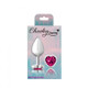 Cheeky Charms Heart Bright Pink Medium Silver Plug - view 6