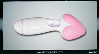Luv Pink and White Sensual Massager