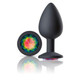 Cloud 9 Gems Black Silicone Anal Plug Large - view 2