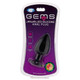 Cloud 9 Gems Black Silicone Anal Plug Large - view 3