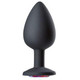 Cloud 9 Gems Black Silicone Anal Plug Large - view 4