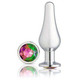 Cloud 9 Gems Silver Chromed Tall Anal Plug Small - view 2