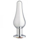 Cloud 9 Gems Silver Chromed Tall Anal Plug Small - view 7