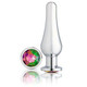 Cloud 9 Gems Silver Chromed Tall Anal Plug Medium - view 2