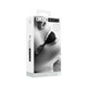 Ouch! Black & White Silicone Ball Gag With Adjustable Bonded Leather Straps Black - view 2