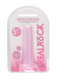 Realrock Crystal Clear Non-realistic Dildo With Suction Cup 5.3 In. Pink