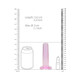 Realrock Crystal Clear Non-realistic Dildo With Suction Cup 5.3 In. Pink - view 3