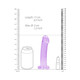 Shots Realrock Crystal Clear 7" Dildo - Purple - view 3