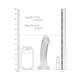 Realrock Non Realistic Dildo W Suction Cup 6.7in Transparent - view 5
