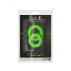 Ouch Cock Ring Set 2pc Gitd
