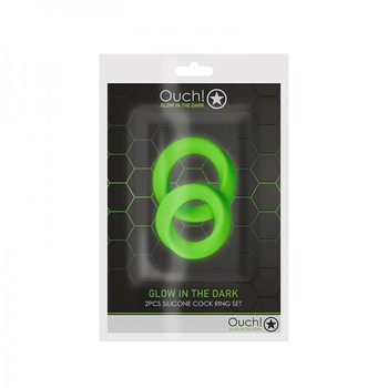 Ouch Erection Ring Set 2pc Gitd