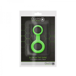 Ouch Erection Ring Ball Strap Gitd