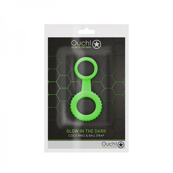 Ouch Erection Ring Ball Strap Gitd