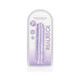 Shots Realrock Crystal Clear 7" Straight Dildo W/suction Cup - Purple - view 2