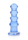 Realrock Curvy Dildo Or Butt Plug 5.5in Blue - view 4