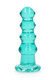 Realrock Curvy Dildo Or Butt Plug Turquoise - view 7