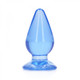 Realrock Crystal Clear 4.5 In. Anal Plug Blue