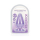 Shots Realrock Crystal Clear 4.5" Anal Plug - Purple - view 2