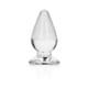 Realrock Crystal Clear 4.5 In. Anal Plug Clear - view 2