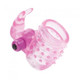Basic Essentials Stretchy Bunny Enhancer Vibrating Pink - view 7