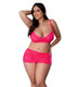 Get It Girl Lace Bra W/skirt & Thong - Pink Qn by Blush - view 2