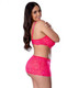 Get It Girl Lace Bra W/skirt & Thong - Pink Qn by Blush - view 3