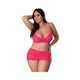 Get It Girl Lace Bra W/skirt & Thong - Pink Qn by Blush - view 4
