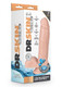 Dr. Skin Glide 7" Self-lubricating Dildo With Balls Vanilla by Blush