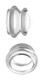 Clear Plungers Silicone Nipple Suckers - Large by Master Series - view 2