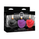 Master Series Fire Garden 3-Piece Rose Candle Set Black/Purple/Red by XR LLC