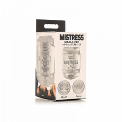 Mistress Double Shot Mouth&vagina Mini Masturbator Clear
