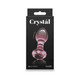 Crystal Gem Glass Anal Plug Pink - view 2