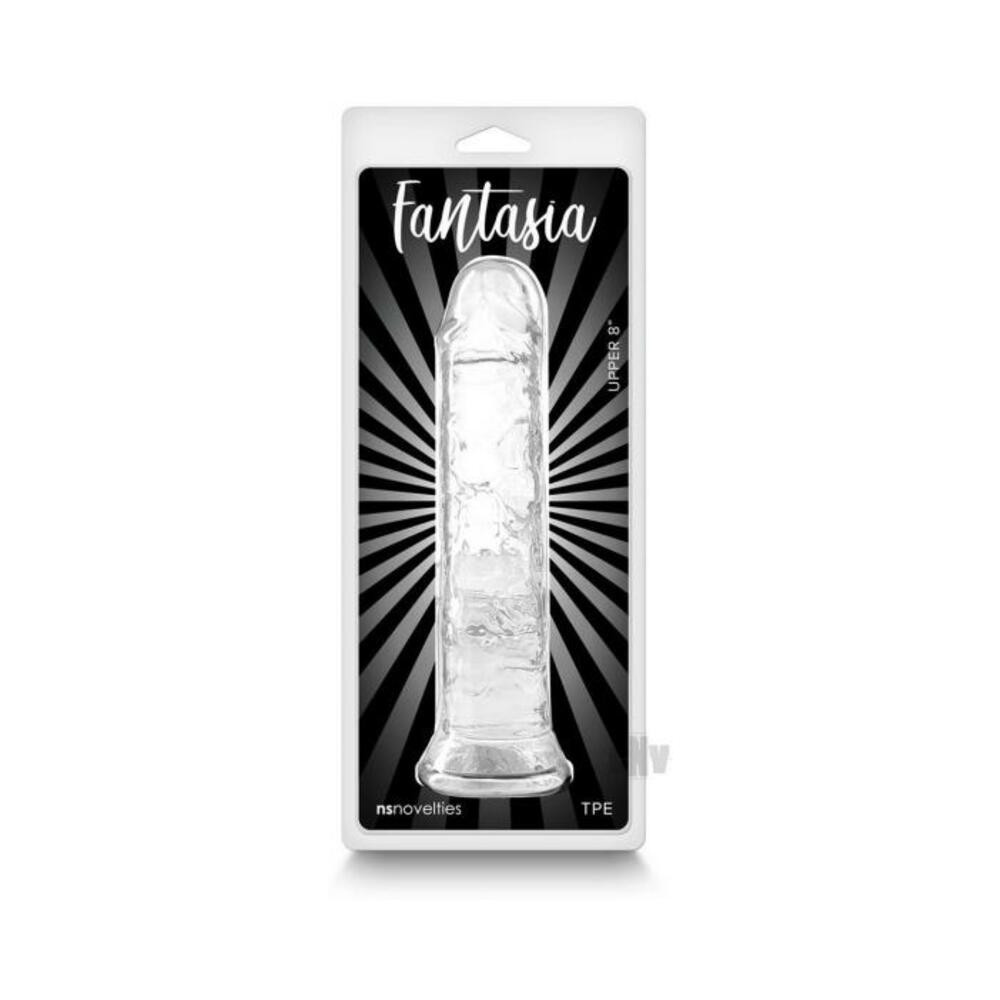 Fantasia Upper 8 In. Jelly Dildo Clear - MySexyFantasies.com