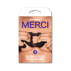 Merci Silicone Covered Metal Erection Ring 45mm Black