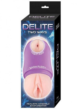 Delite Two Ways Vagina & Anal Beige