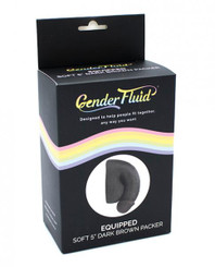 Gender Fluid Equipped Soft Packer 5 In. Dark Brown