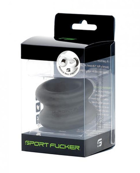 Sport Thruster Silicone Muscle Testicle Stretcher - Black
