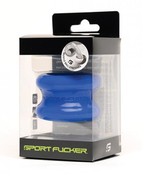 Sport Thruster Muscle Silicone Testicle Stretcher - Blue
