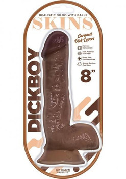 Shaftboy Skins Dildo 8 In. Caramel Lovers