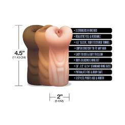 Happy Ending Mstr B8 Six Pack: Anal, Mouth, Male Stroker With 3 Rings