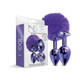 Nixie Metal Butt Plug Set Pom And Jewel-inlaid Metallic Purple - view 2