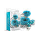 Nixie Metal Butt Plug & Furry Handcuff Set Mediumblue Metallic - view 2