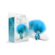 Nixie Metal Butt Plug With Ombre Tail Blue Metallic - view 2