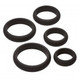 Cloud 9 Comfort Penis Rings W/flat Back 5-pk Pro Sensual Line - view 4