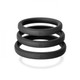 Perfect Fit Xact-fit Silicone Rings L-xl (#20, #21, #22) Black - view 4