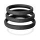 Perfect Fit Xact-fit Silicone Rings L-xl (#20, #21, #22) Black - view 6