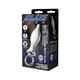 Blue Line 2.5" Stainless Steel Metal Tapered Butt Plug With Loop Hardware - view 2